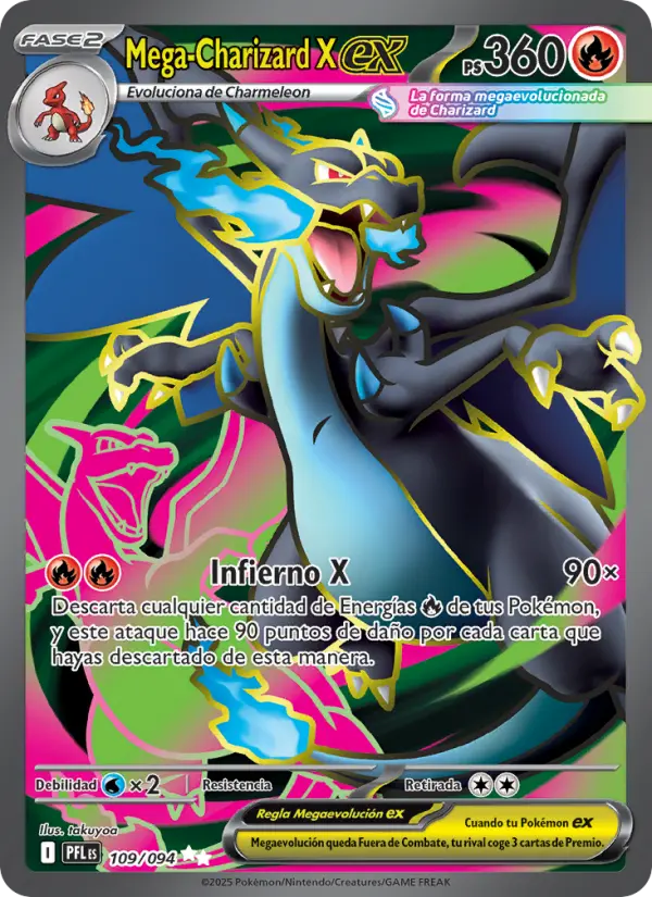 Mega-Charizard X ex, Fuegos Fantasmales No. 109