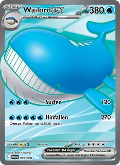 Wailord-ex, Dunkelnacht No. 097 Holo