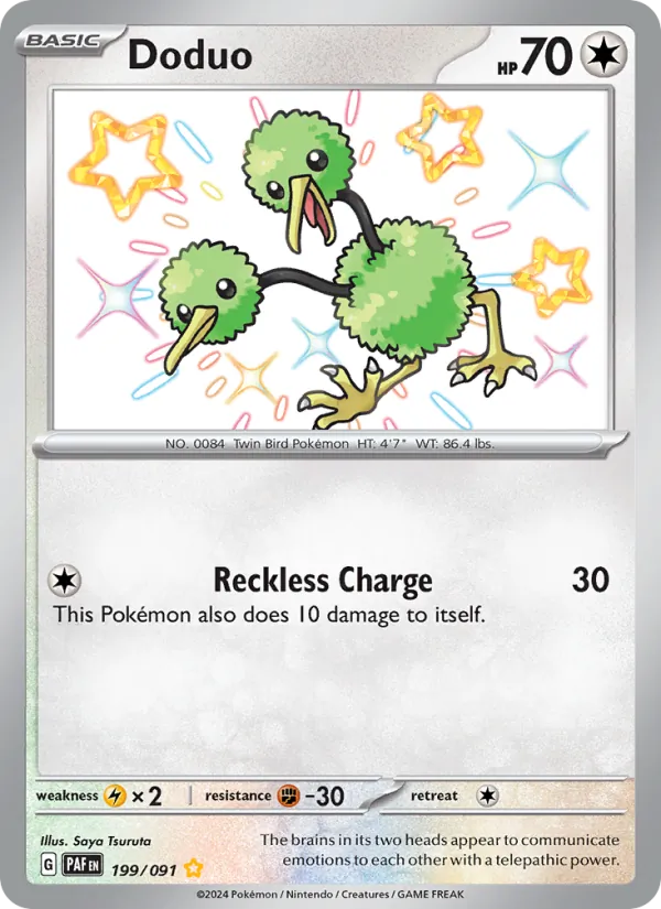 Doduo, Paldean Fates Nº 199