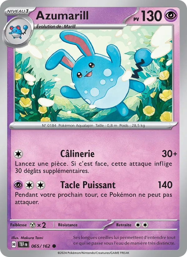 Azumarill, Forces Temporelles Nº 065