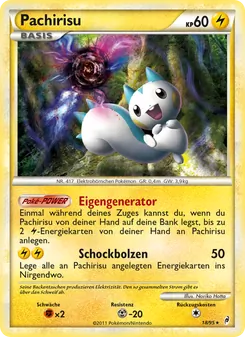 Pachirisu, Ruf der Legenden Nº 18 Normal