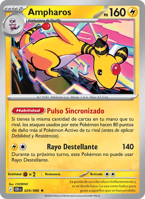 Ampharos, Caos Creciente Nº 029