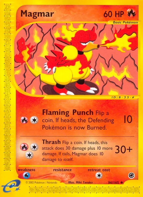 Magmar, Expedition Base Set Nº 86