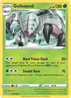 Golisopod, Darkness Ablaze Nº 18 Holo