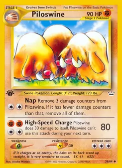Piloswine, Neo Revelation No. 36 Normal