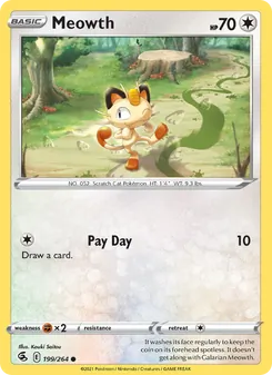 Meowth, Fusion Strike No. 199 Normal