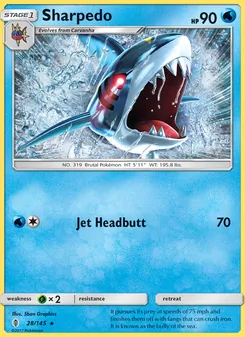 Sharpedo, Guardians Rising Nº 28 Normal