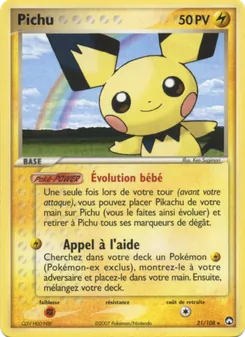 Pichu, EX Gardiens du Pouvoir No. 21 Normal