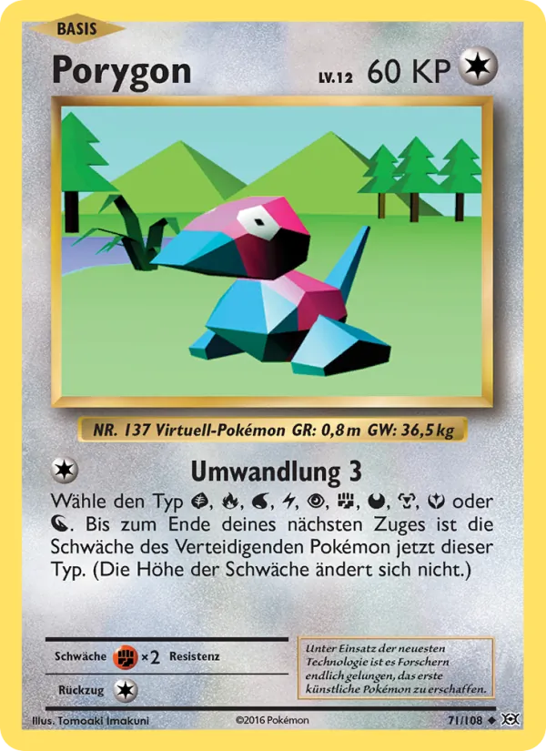 Porygon, Evolution No. 71