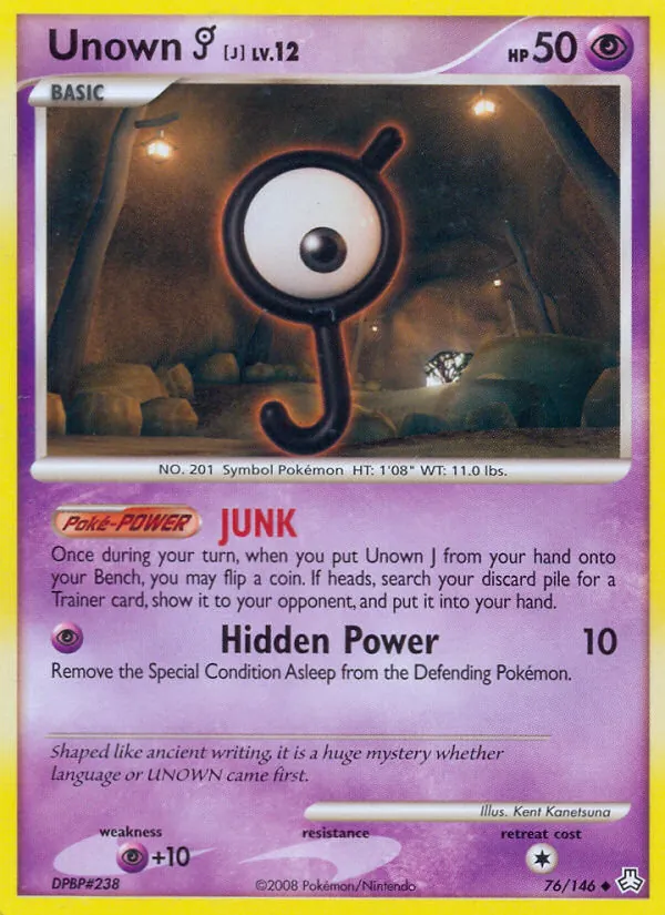 Unown J, Legends Awakened Nº 76
