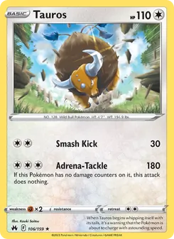 Tauros, Crown Zenith No. 106 Normal