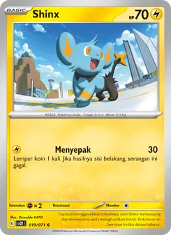 Shinx, Letusan Tanah Nº 019 Normal