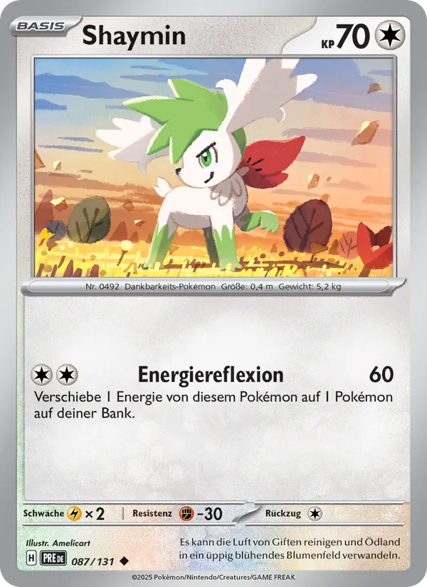 Shaymin, Prismatische Entwicklungen Nº 087
