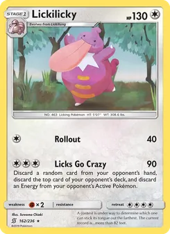 Lickilicky, Unified Minds No. 162 Normal
