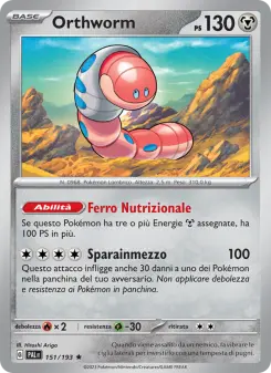 Orthworm, Evoluzioni a Paldea Nº 151 Holo