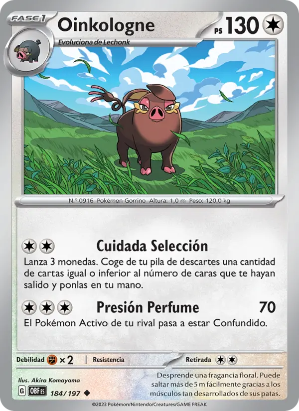 Oinkologne, Llamas Obsidianas No. 184