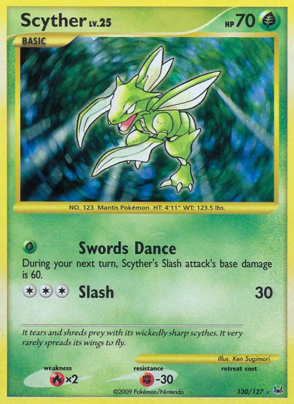 Scyther, Platinum Nº 130