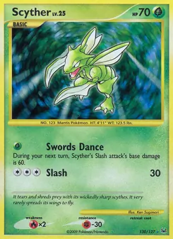 Scyther, Platinum Nº 130 Holo