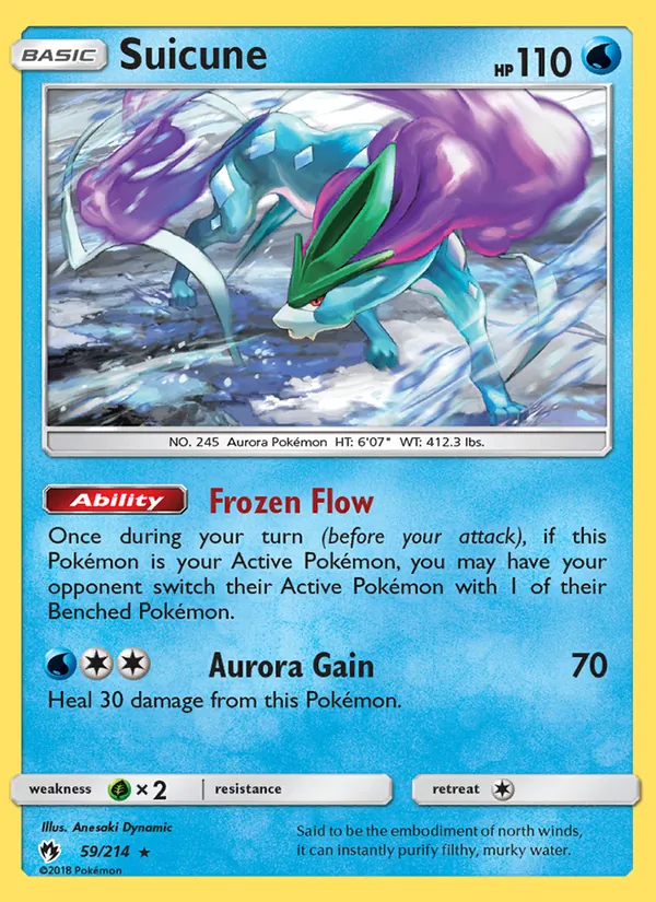 Suicune, Lost Thunder No. 59