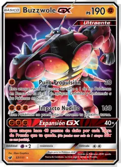 Buzzwole GX, Invasión Carmesí Nº 57 Normal