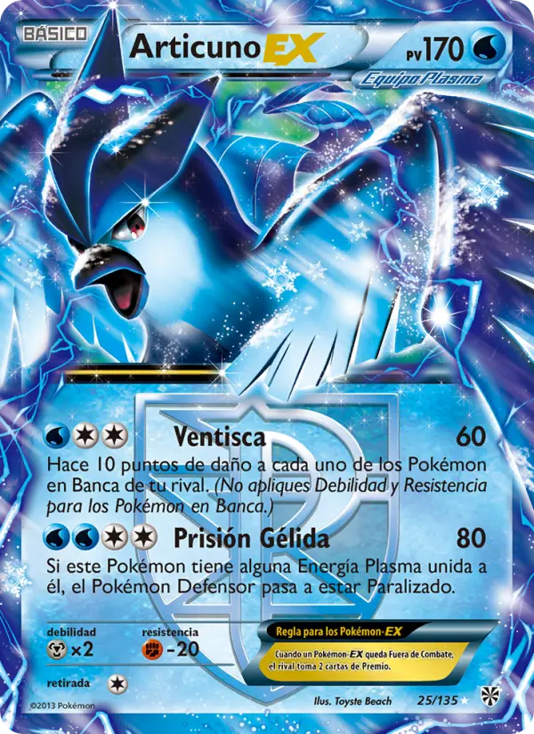 Articuno-EX, Tormenta Plasma Nº 25