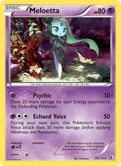 Meloetta, Legendary Treasures No. 78 Normal