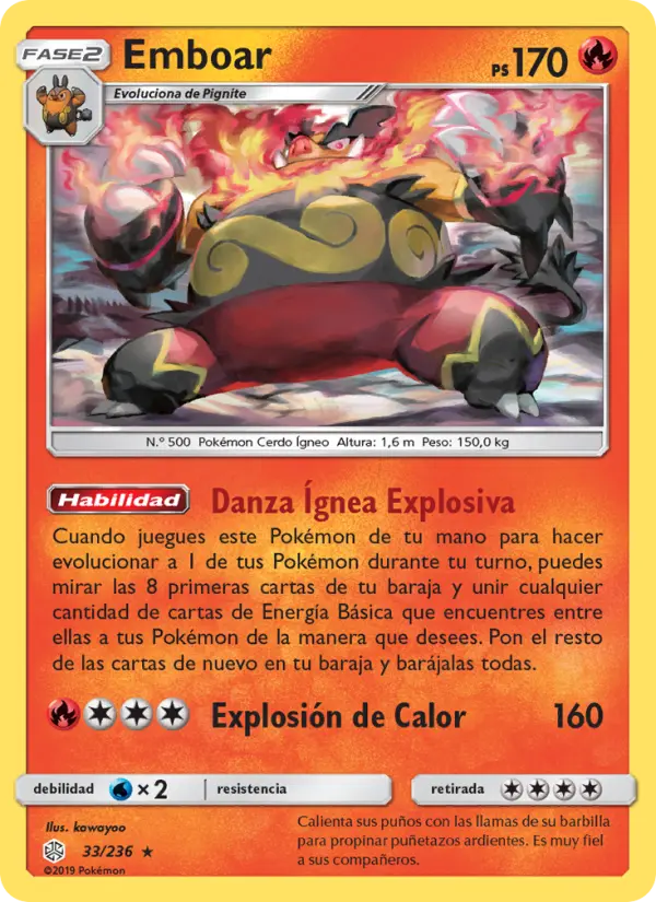 Emboar, Eclipse Cósmico No. 33