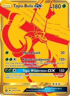 Tapu Bulu-GX, Hidden Fates Shiny Vault No. SV91 Normal