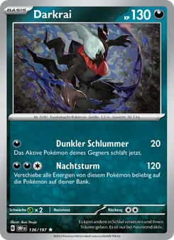 Darkrai, Obsidian Flammen Nº 136 Holo