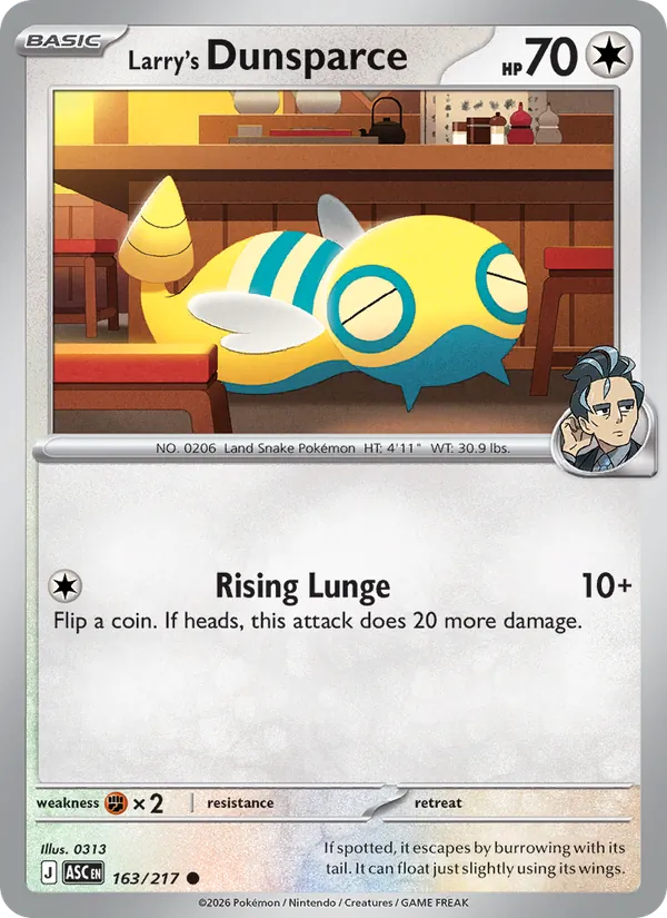 Larry's Dunsparce, Ascended Heroes No. 163