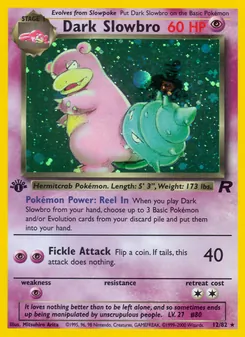 Dark Slowbro, Team Rocket Nº 12 Holo