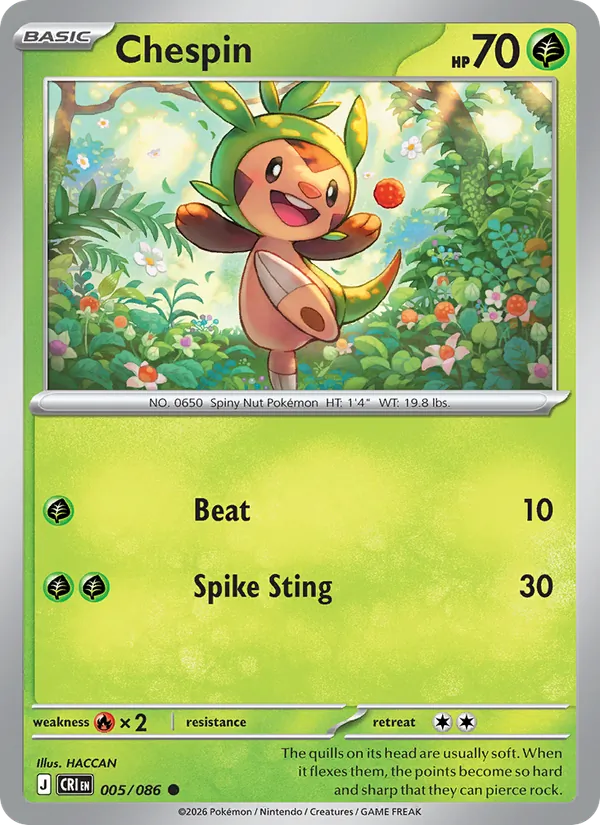 Chespin, Chaos Rising No. 005