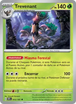 Trevenant, Llamas Obsidianas Nº 012 Normal
