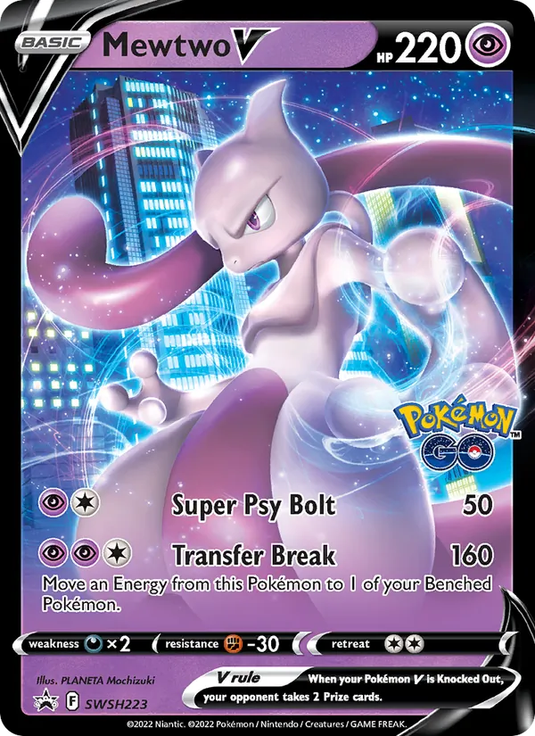 Mewtwo V, SWSH Black Star Promos No. SWSH223
