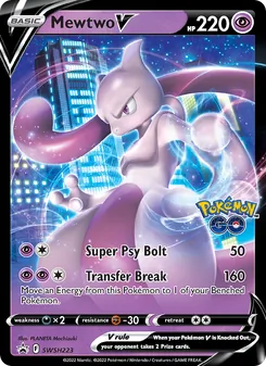 Mewtwo V, SWSH Black Star Promos Nº SWSH223 Normal