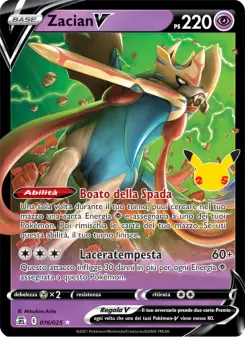 Zacian V, Gran Festa No. 16 Holo