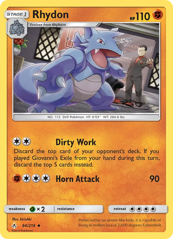 Rhydon, Unbroken Bonds Nº 94