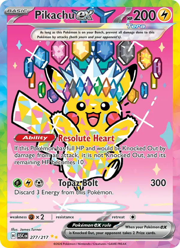 Pikachu ex, Ascended Heroes No. 277