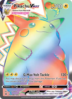 Pikachu VMAX, Vivid Voltage No. 188 Holo