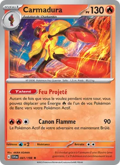 Carmadura, Écarlate et Violet No. 041 Holo