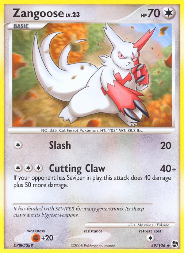 Zangoose, Great Encounters No. 59