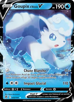 Goupix d'Alola V, Tempête Argentée No. 033 Holo