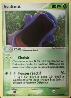Avaltout, EX Gardiens de Cristal No. 11 Holo