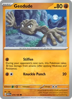 Geodude, 151 No. 074 Normal