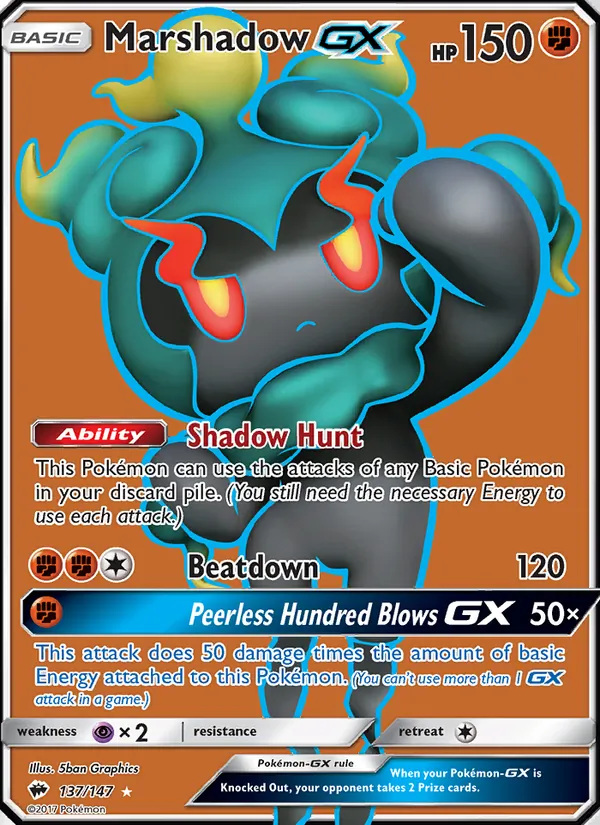 Marshadow GX, Burning Shadows Nº 137