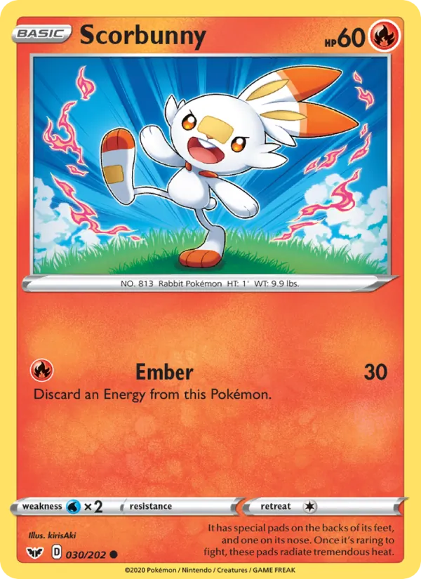 Scorbunny, Sword & Shield Nº 30