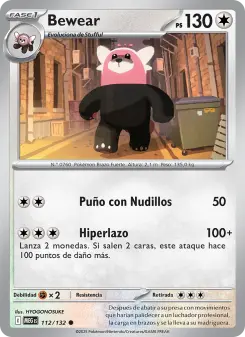 Bewear, Megaevolución Nº 112 Normal