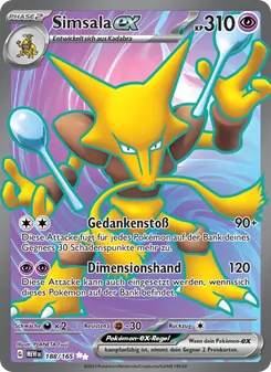 Simsala-ex, 151 Nº 188 Holo