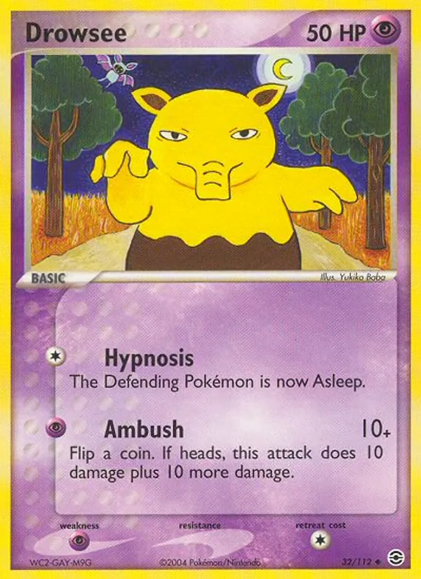 Drowzee, FireRed & LeafGreen Nº 32