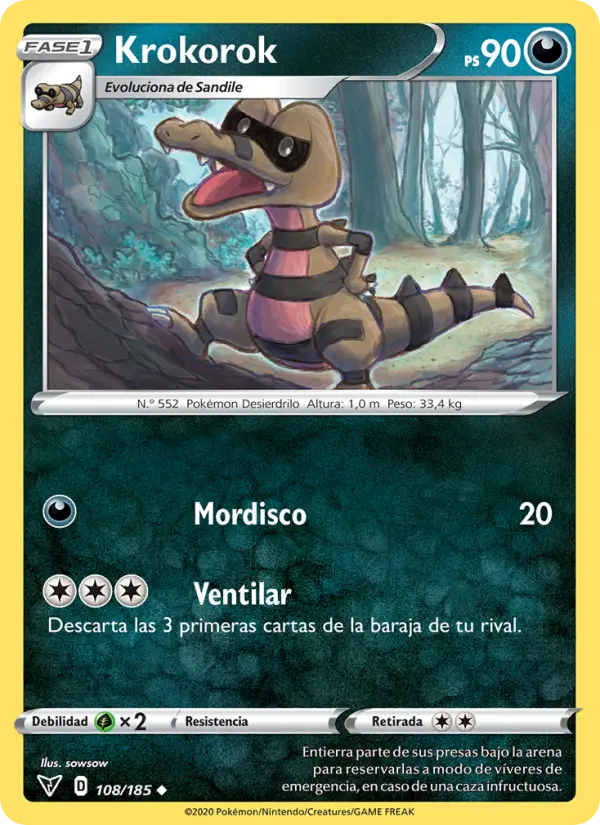Krokorok, Voltaje Vívido No. 108
